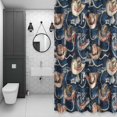 thumbnail image 3 of Shower Curtain, Western Farmhouse Waterproof Fabric Bathroom Shower Curtains Set with Hooks,72 X 72 Inch Long, Vintage Cowboy Hat Bule, 3 of 9