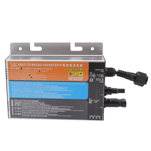 Solar Grid Tie Inverter, Waterproof AC220V High Conversion Rate Practical Efficient Solar Micro Inverter Grid Tie For Generation Systems 300W,350W,500W