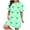Green, variant on VISALY Comfy Nightgown Plus Size Nightshirt Casual Sleep Dress Print Short Sleeve Round Neck Medium Loose Nightdress Nightshirt Soft Sleepwear Loungewear Sleepdress Sleepshirt 0 0 0 Black Xxl