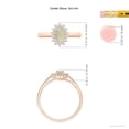 thumbnail image 6 of Angara Natural Opal Ring - Princess Diana Inspired Opal Ring for Women | October Birthstone Jewelry | 14K Rose Gold Opal Ring (Ring Size = 3.5), 6 of 10