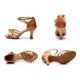 thumbnail image 3 of Zapatos de baile latino con tacón de seda satinada., 3 of 3