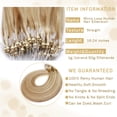 thumbnail image 4 of SEGO Micro Loop Real Thick Human Hair Extensions 50 Strands Invisible Micro Ring Beads Remy Thick Hair, 4 of 8