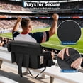 thumbnail image 7 of Extra Wide Stadium Seat with Back Support, 6-Position Reclining Bleacher Chair - Padded Cushion, Anti-Slip Mat, Cup Holders & Large Pockets for Football, Baseball, Concerts, Outdoor Events, 7 of 7