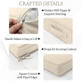 thumbnail image 5 of Pakunoda 4 Set of Waterproof Outdoor Deep Seat Cushion Replacement Slipcovers, 24" X 24" Patio Furniture Cushion Covers, Outdoor Cushion Covers with Zipper for Patio Furniture, Cream, 5 of 7