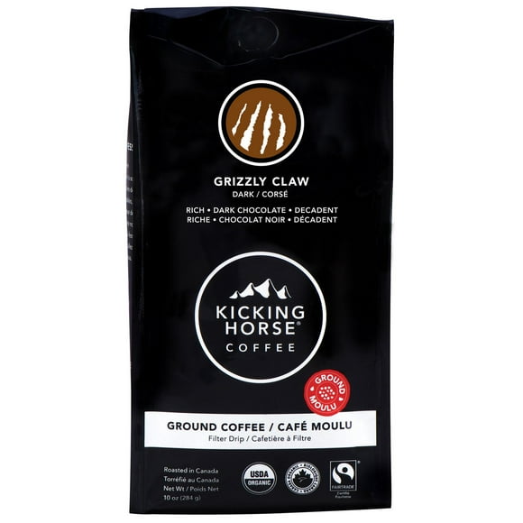 Kicking Horse Coffee - Grizzly Claw - Dark Roast - 284g Ground