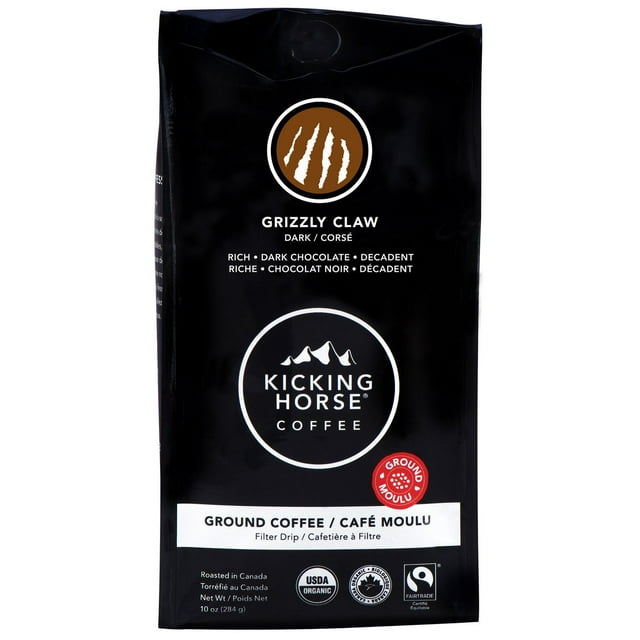 Kicking Horse Coffee - Grizzly Claw - Dark Roast - 284g Ground