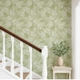 thumbnail image 2 of S4Sassy Self-Stick Decorative Wallpaper, Leaves Wall Paper, Vinyl Waterproof Contact Paper, Green, 25"X 360" Removable Renter Friendly Walls Covering For Bedroom, Dining Room, 2 of 9