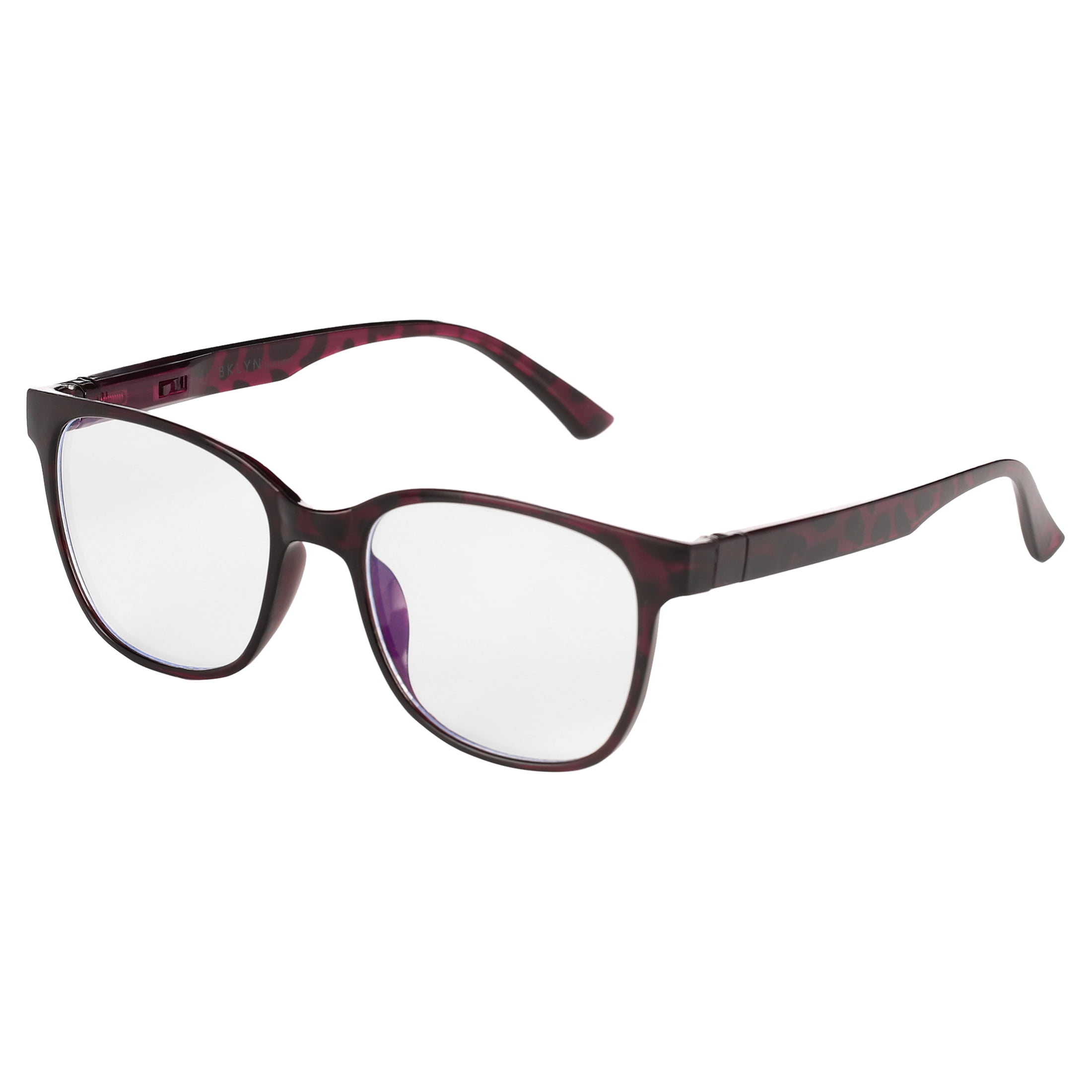 BKLYN Bergen Purple Tortoise Blue Light Protection Frames & Pouch