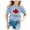 Light Blue, variant on Toddler Girls T-Shirts Summer Canada Flag Printed Crew Neck Short Sleeve Tees Casual Daily Outdoor Streetwear Fashion Tops,Sizes 3-4T