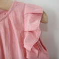 thumbnail image 6 of Moocorvic Toddler Girls Dresses Ruffle Fly Sleeve Casual Sundress Kids Cute Outfit Set with Bag 6-12 Months,Pink, 6 of 8