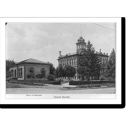 Historic Print, [Walla Walla County] Court House, [Walla Walla, Wash.; exterior, with Hall of Records], 18" x 24"