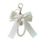 thumbnail image 2 of Xihbxyly Llavero con Cadena de Perlas, Elegante Diseño de Lazo y Cadena, Extensor Versátil para Correa de Bolso, Accesorio Moderno para Bolso, Regalo Elegante para Mujer, Tamaño Compacto, Fácil de Po, 2 of 4