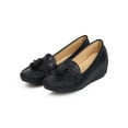 thumbnail image 5 of Nature Breeze Southbay-05 Round Toe Low Wedge Tassel Moccasin Loafer, 5 of 5