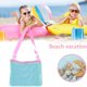 thumbnail image 3 of Flotador Inflable Bolsa de almacenamiento de artículos diversos de malla Bolsas de hombro de concha de juguete de arena de playa para niños (Azul cielo) Tmvgtek Deportes Acuáticos, 3 of 5