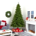 thumbnail image 4 of Nearly Natural Clear Prelit LED Green Decorated Spruce Christmas Tree, 9', 4 of 11