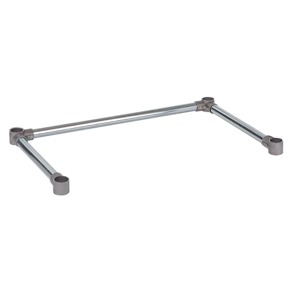DuraSteel Open Base Work Table Bracing - 24 x 36 Inch Table Stabilizing Leg Cross Braces - Fits Commercial Food Prep Stainless Steel or Maple Wood Worktable