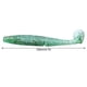 thumbnail image 3 of AR50 3PCS Double Color T Tail 120mm 10.5g Soft Worm Artificial Bait Lures Fishing Tackle # 3 Vert Argent, 3 of 4