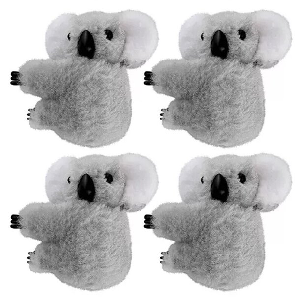 Pinza para el pelo con flequillo lateral bonito para mujer y niña, adorno de oso Koala de peluche, pinza para el pelo, pasadores suaves para mujer, accesorios para el cabello para mujer Gao Jinjia LED