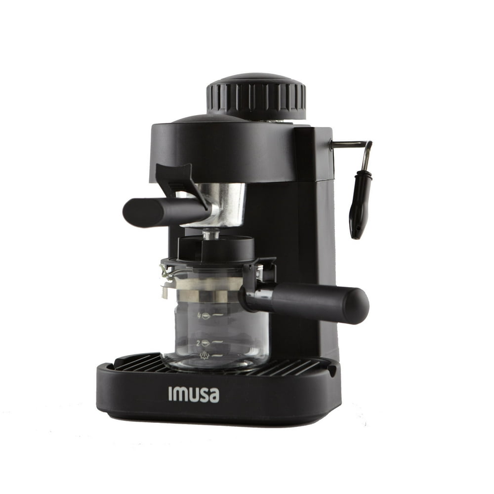 IMUSA Electric Espresso/Cappuccino Maker 4 Cup 800 Watts, Black