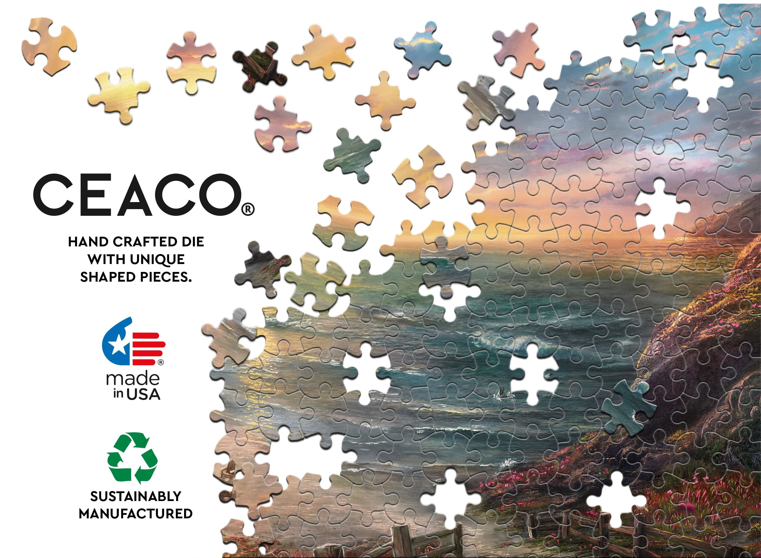 Ceaco 1000 Piece Beachside Gathering Interlocking Jigsaw Puzzle