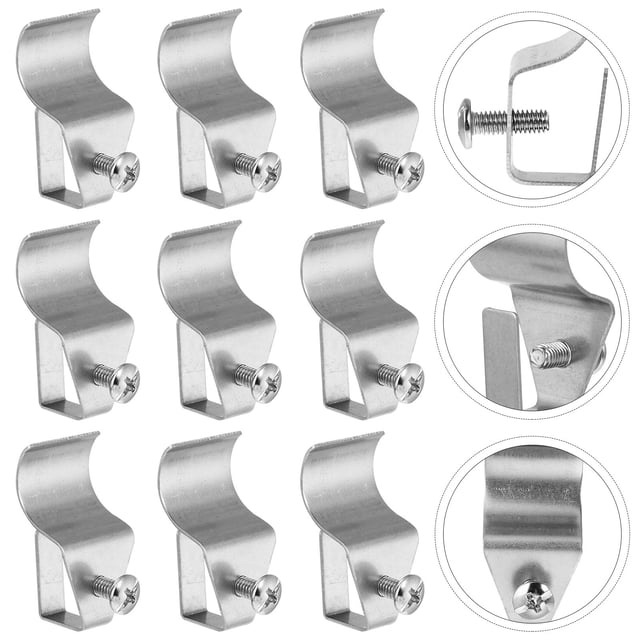unbranded 12Ud Gancho Para Montaje De Cámaras En Siding Exterior Acero Inoxidable Plata