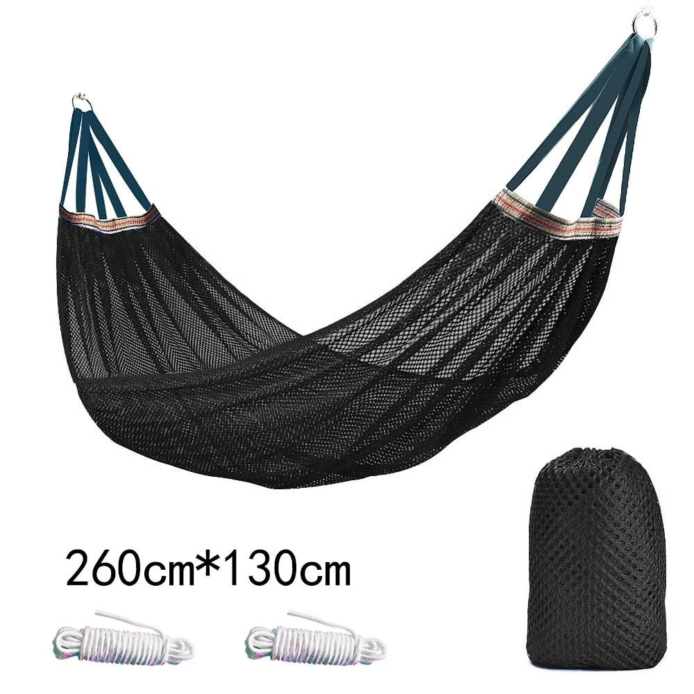 Outdoor Hammock, Super Soft and Breathable Nylon Mesh Hammock - Maximum Load of 550 LB (Army Green)