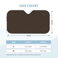thumbnail image 3 of Bingfone Brown Moroccan Trellis Car Windshield Sunshade,Sun Foldable Sun Shield Sun Visor for Car - Medium, 3 of 8