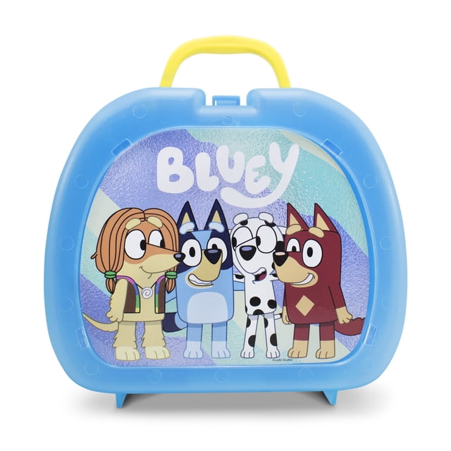 Lonchera Plástica Bluey Azul, Lonchera Escolar Infantil