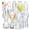 Clear, variant on Glass Bud Vase Set of 32 pcs,Bud Vases in Bulk,Small Vases for Centerpieces, Mini Flower Vase Bulk for Rustic Wedding Home Table Decorations