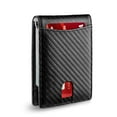 thumbnail image 6 of Hongan Slim Men's Modern Card Wallet, Carbon Black, 6 of 8