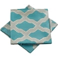 thumbnail image 2 of Home Soft Things Jacquard Throw Pillow Cover and Valance Set - Safi - Deep Teal - 56" x 19" / 20" x 20", 2 of 3
