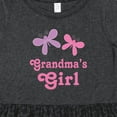 thumbnail image 4 of Inktastic Grandma's Girl Grandchild Butterfly Girls Toddler Dress, 4 of 5