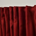 thumbnail image 5 of 3S Brother's Home Decorative Burgundy Curtains Extra Wide Extra Long Luxury Colors Linen Look Custom Made 5-25 Feet Made in Turkey Hang Back Tab ( 1 Panel ) Home Décor (52"Wx168"L), 5 of 6