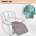 thumbnail image 7 of Kuiaobaty Palm Leaves Print Non Slip Reclining Cushion Slipcover, Turtle Print Quilted Armless Recliner Sofa Cover, Scratch Resistant Breathable Furniture Protector for Pets, Kids, 7 of 7