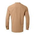 thumbnail image 5 of Formal Shirts for Men Men's Dress Shirt Regular Fit Solid Casual Button Down Shirts Dress Shirt Regular Fit Long Sleeve Stretch Shirts Tops Casual Work Shirt for Men, 5 of 6