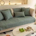 thumbnail image 1 of Nvzi Juego de 2 fundas de almohada decorativas bordadas con motivos geométricos de estilo rústico para sofá, cama, sofá, funda de almohada acolchada suave de algodón (verde, 12 x 20 pulgadas), 1 of 3