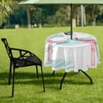 thumbnail image 7 of Coolnut 60" Flamingo Outdoor Round Tablecloth, Waterproof Stain-Resistant Non-Slip Circular Tablecloth with Umbrella Hole and Zipper for Tabletop Backyard Party BBQ Decor, 7 of 7