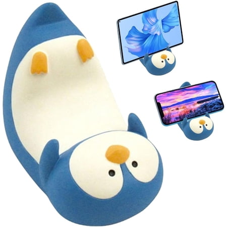 Lagwa Cute Penguin Phone & Tablet Stand, Non-Slip Desk Holder for Smartphones, Tablets & E-Readers
