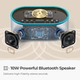 thumbnail image 3 of Despertador, radio FM, Bluetooth, cargador inalámbrico, estéreo de 10 W, 3 of 7