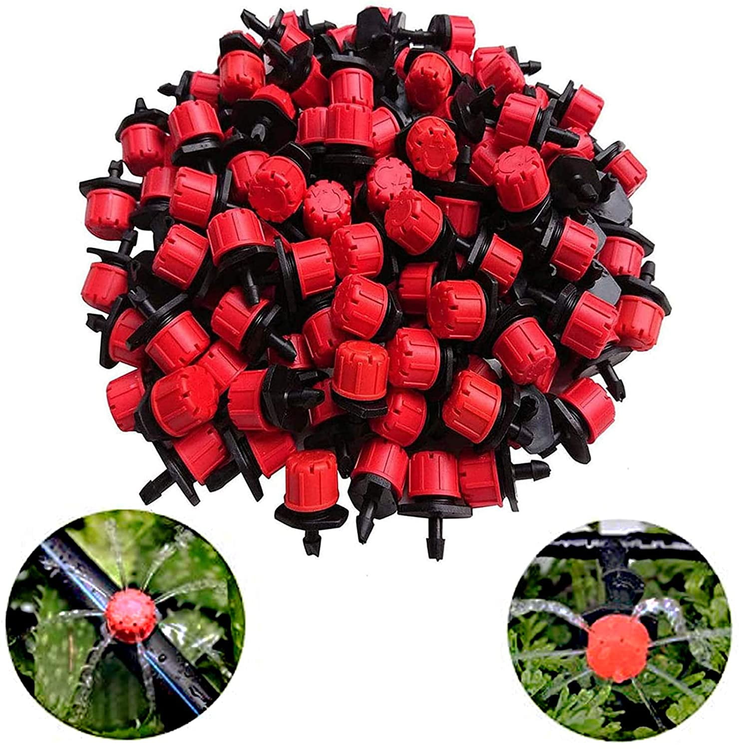 100 Pcs Irrigation Dripper Sprinkler Watering System Garden Micro Drip