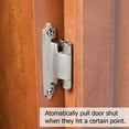 thumbnail image 2 of Goldenwarm 25 Units Kitchen Cabinet Hinges Silver 3/8" Inset Door Hinges Stainless Steel Hinges Cabinet Bathroom Cabinet Hardware, 2 of 6