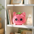 thumbnail image 5 of Knisume Cute Strawberry Cat Stuffed Animals in Sitting Pose - Soft Cartoon Plush Toy Doll, Warm Cuddly Companion, Plush for Home & Gifting,A, 5 of 7