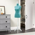 thumbnail image 3 of FDW 63 inch Adjustable Female Mannequin with Wooden Tripod Stand, Perfect for Display(Green), 3 of 7