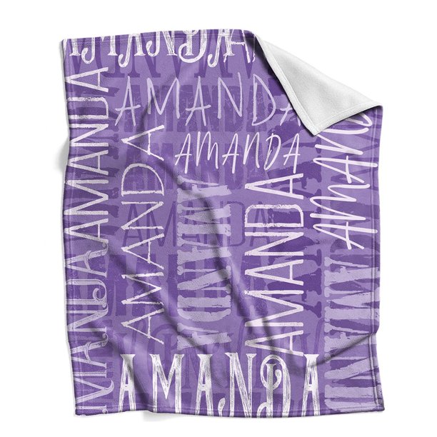 Personalized Blanket with Letter for Kids Boy Girl(Not Custome Kid's