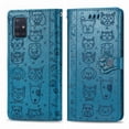thumbnail image 1 of Funda Cartera FOXDOCK para Samsung Galaxy A71 5G , Flip PU con Relieve de Gatos y Perros, Tarjetero y Soporte, 1 of 6