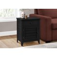 thumbnail image 1 of Monarch Specialties Accent Table, Nightstand, Storage Drawer, End, Side Table, Bedroom, Lamp, Storage, Black Veneer, Transitional, 1 of 4