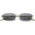 thumbnail image 3 of FEISEDY Vintage Slender Square Sunglasses Retro Small Metal Frame Candy Colors B2295, 3 of 6
