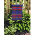 thumbnail image 2 of SIDONKU Gray Plaid Scottish Stewart Tartan Blue White Green Red Yellow Garden Flag Decorative Flag House Banner 28x40 inch, 2 of 2