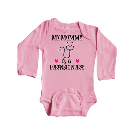 

Inktastic Forensic Nurse Mom Gift Baby Girl Long Sleeve Bodysuit