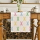 thumbnail image 4 of Banderas de mesa de Pascua para decorar la mesa del comedor | Diseño de conejito, huevos y flores | Camino de mesa primaveral colorido de 180 x 32 cm | Decoración para fiestas y festividades, 4 of 6